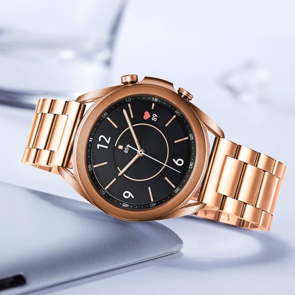 Strap-it Strap-it Bracelet acier Samsung Galaxy Watch 3 41mm (or rose)