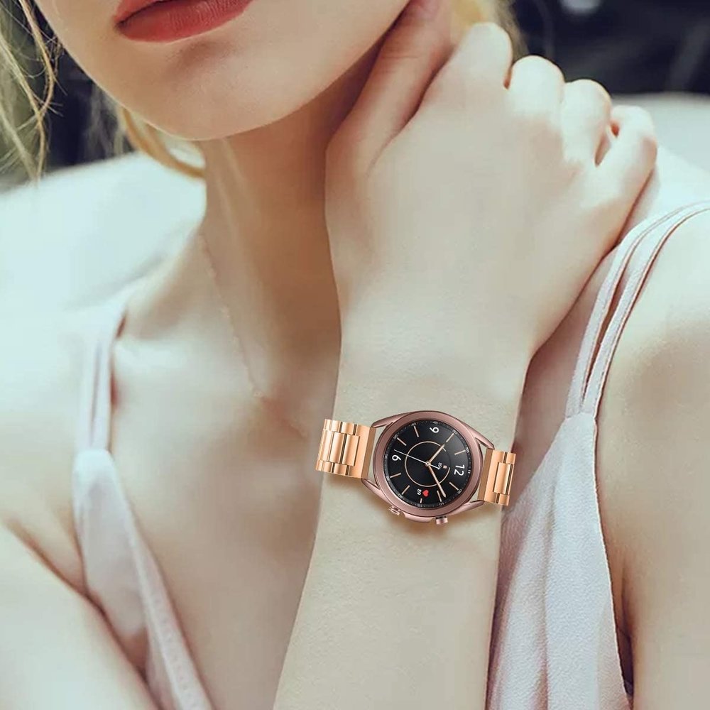 Strap-it Strap-it Bracelet acier Samsung Galaxy Watch 3 41mm (or rose)