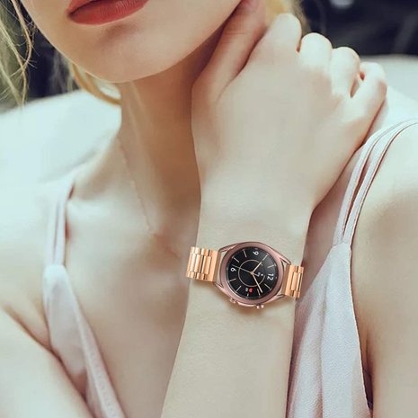 Strap-it Strap-it Bracelet acier Samsung Galaxy Watch 3 41mm (or rose)