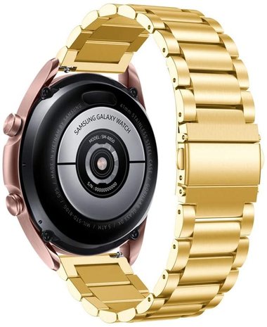 Strap-it Strap-it Bracelet acier Samsung Galaxy Watch 3 41mm (doré) Strap-it Strap-it Bracelet acier Samsung Galaxy Watch 3 41mm (doré)
