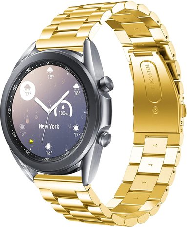 Strap-it Strap-it Bracelet acier Samsung Galaxy Watch 3 41mm (doré) Strap-it Strap-it Bracelet acier Samsung Galaxy Watch 3 41mm (doré)
