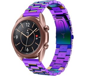 Strap-it Bracelet acier Samsung Galaxy Watch 3 41mm (arc-en-ciel)