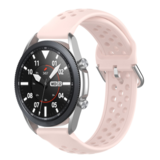 Strap-it Bracelet silicone avec trous Samsung Galaxy Watch 3 45mm (rose)