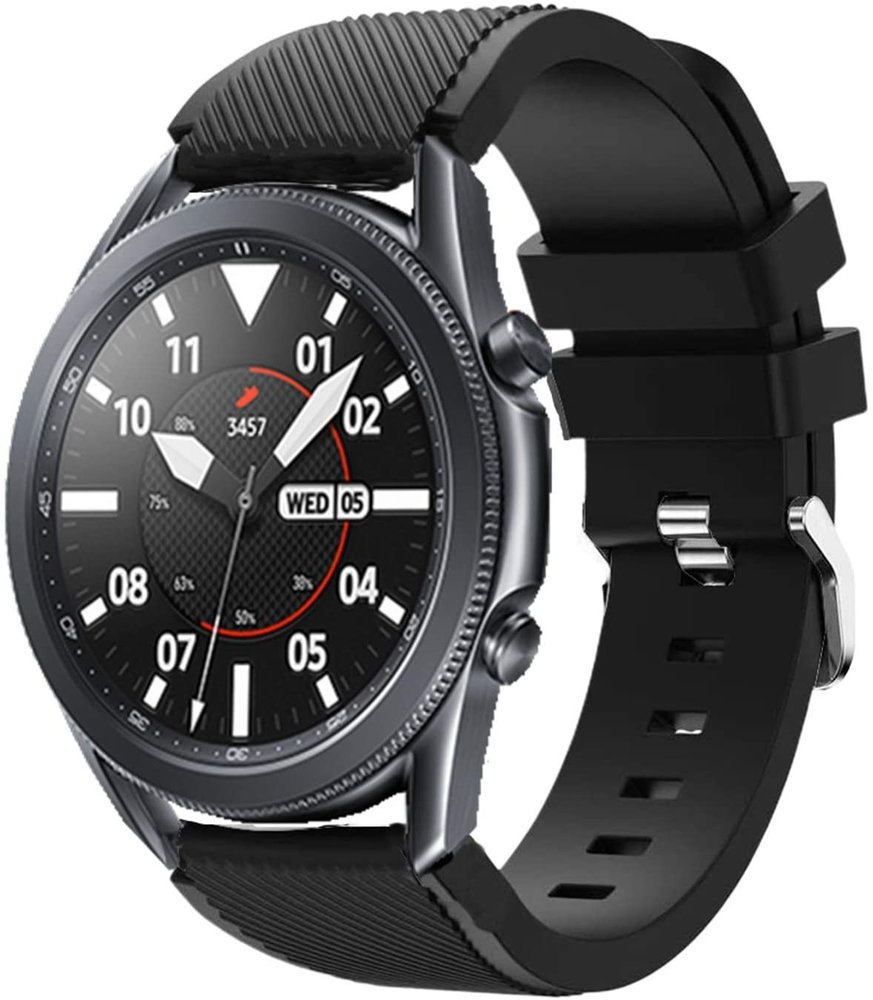 Strap-it Strap-it Bracelet silicone Samsung Galaxy Watch 3 45 mm (noir)