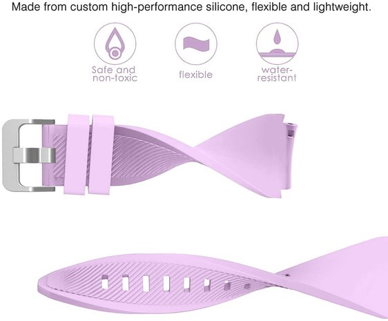 Strap-it Strap-it Bracelet silicone Samsung Galaxy Watch 3 45mm (lilas)