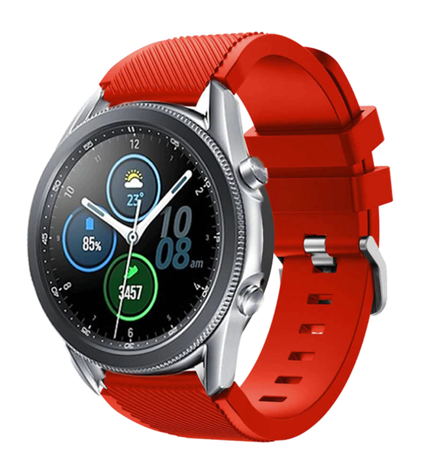 Strap-it Strap-it Bracelet silicone Samsung Galaxy Watch 3 45mm (rouge)