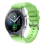 Strap-it Bracelet silicone Samsung Galaxy Watch 3 45mm (vert clair)