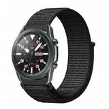 Strap-it Bracelet nylon Samsung Galaxy Watch 3 45mm (noir)