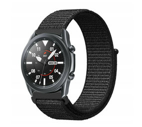 Strap-it Bracelet nylon Samsung Galaxy Watch 3 45mm (noir)