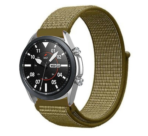 Strap-it Strap-it Bracelet nylon Samsung Galaxy Watch 3 45mm (olive) 