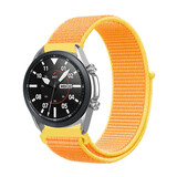 Strap-it Bracelet nylon Samsung Galaxy Watch 3 45mm (jaune clair)