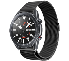 Strap-it Bracelet Milanais Samsung Galaxy Watch 3 45mm (noir)