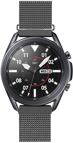 Strap-it Strap-it Bracelet Milanais Samsung Galaxy Watch 3 45mm (noir) Strap-it Strap-it Bracelet Milanais Samsung Galaxy Watch 3 45mm (noir)