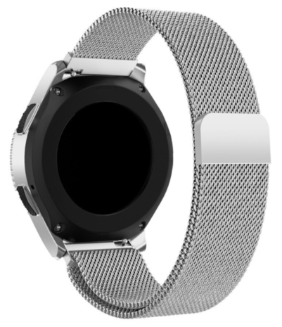 Strap-it Strap-it Bracelet Milanais Samsung Galaxy Watch 3 45mm (argent) Strap-it Strap-it Bracelet Milanais Samsung Galaxy Watch 3 45mm (argent)