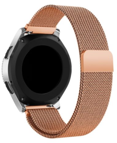 Strap-it Strap-it Bracelet Milanais Samsung Galaxy Watch 3 45mm (or rose)