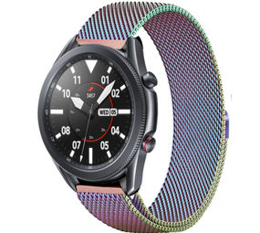 Strap-it Bracelet Milanais Samsung Galaxy Watch 3 45mm (arc-en-ciel)