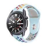 Strap-it Bracelet sport Samsung Galaxy Watch 3 45mm (bleu clair/multicolore)