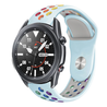 Strap-it Strap-it Bracelet sport Samsung Galaxy Watch 3 45mm (bleu clair/multicolore) Strap-it Strap-it Bracelet sport Samsung Galaxy Watch 3 45mm (bleu clair/multicolore)