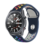 Strap-it Bracelet sport Samsung Galaxy Watch 3 45mm (bleu foncé/multicolore)