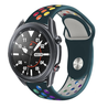 Strap-it Strap-it Bracelet sport Samsung Galaxy Watch 3 45mm (vert pin/multicolore) Strap-it Strap-it Bracelet sport Samsung Galaxy Watch 3 45mm (vert pin/multicolore)