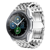 Strap-it Bracelet acier dragon Samsung Galaxy Watch 3 45mm (argent)