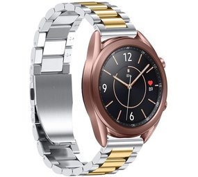 Strap-it Bracelet acier Samsung Galaxy Watch 3 41mm (argent/or)