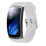 Strap-it Bracelet silicone Samsung Gear Fit 2 / Fit 2 Pro (blanc)