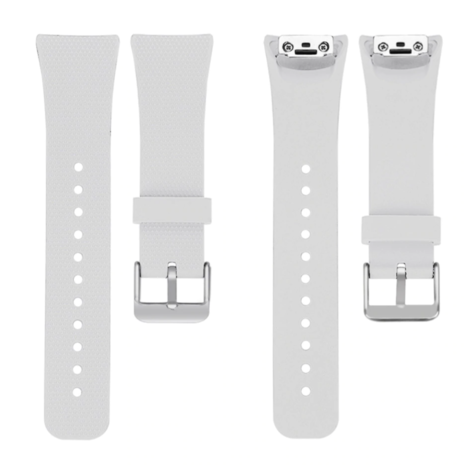 Strap-it Strap-it Bracelet silicone Samsung Gear Fit 2 / Fit 2 Pro (blanc)