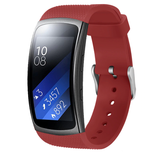 Strap-it Bracelet silicone Samsung Gear Fit 2 / Fit 2 Pro (rouge foncé)