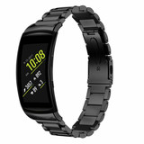 Strap-it Bracelet acier Samsung Gear Fit 2 / Fit 2 Pro (noir)