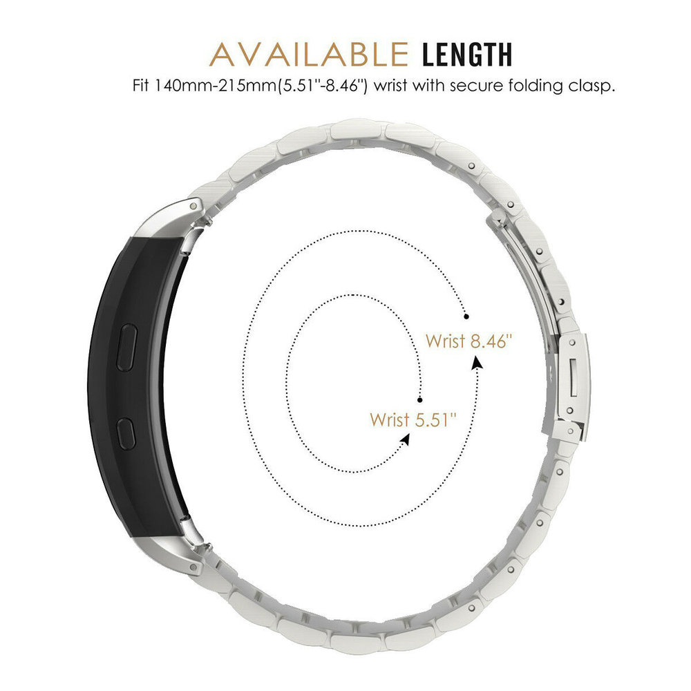 Strap-it Strap-it Bracelet acier Samsung Gear Fit 2 / Fit 2 Pro (argent) Strap-it Strap-it Bracelet acier Samsung Gear Fit 2 / Fit 2 Pro (argent)