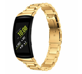 Strap-it Bracelet acier Samsung Gear Fit 2 / Fit 2 Pro (or)