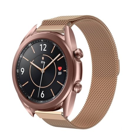 Strap-it Strap-it Bracelet Milanais Samsung Galaxy Watch 3 41mm (or rose) Strap-it Strap-it Bracelet Milanais Samsung Galaxy Watch 3 41mm (or rose)