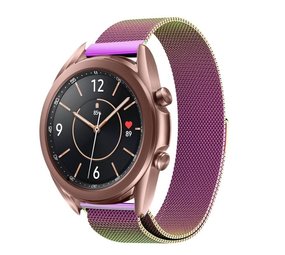 Strap-it Bracelet Milanais Samsung Galaxy Watch 3 41mm (arc-en-ciel) 