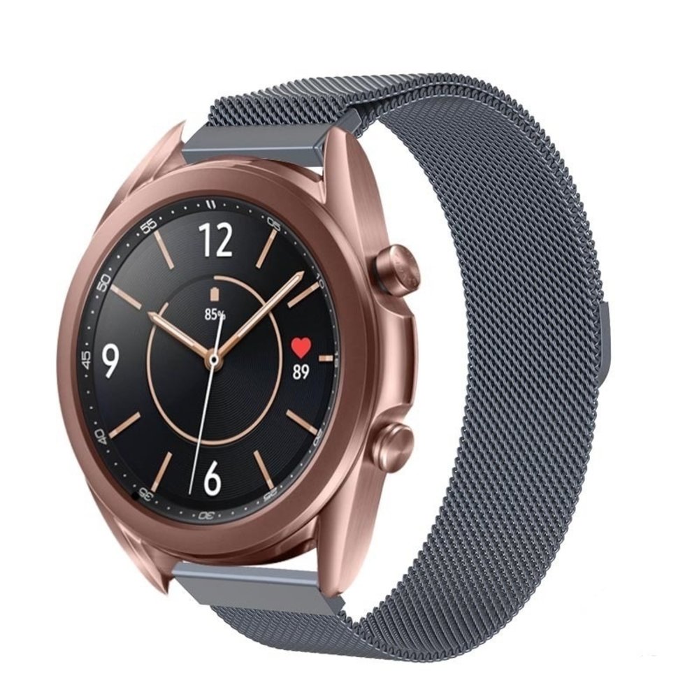 Strap-it Strap-it Bracelet Milanais Samsung Galaxy Watch 3 41mm (gris sidéral) 