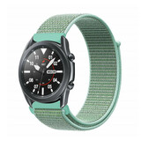 Strap-it Bracelet nylon Samsung Galaxy Watch 3 45mm (menthe)
