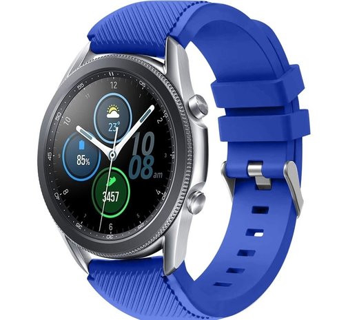Strap-it Strap-it Bracelet silicone Samsung Galaxy Watch 3 45mm (bleu)