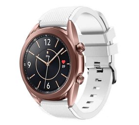 Strap-it Bracelet silicone Samsung Galaxy Watch 3 41mm (blanc)