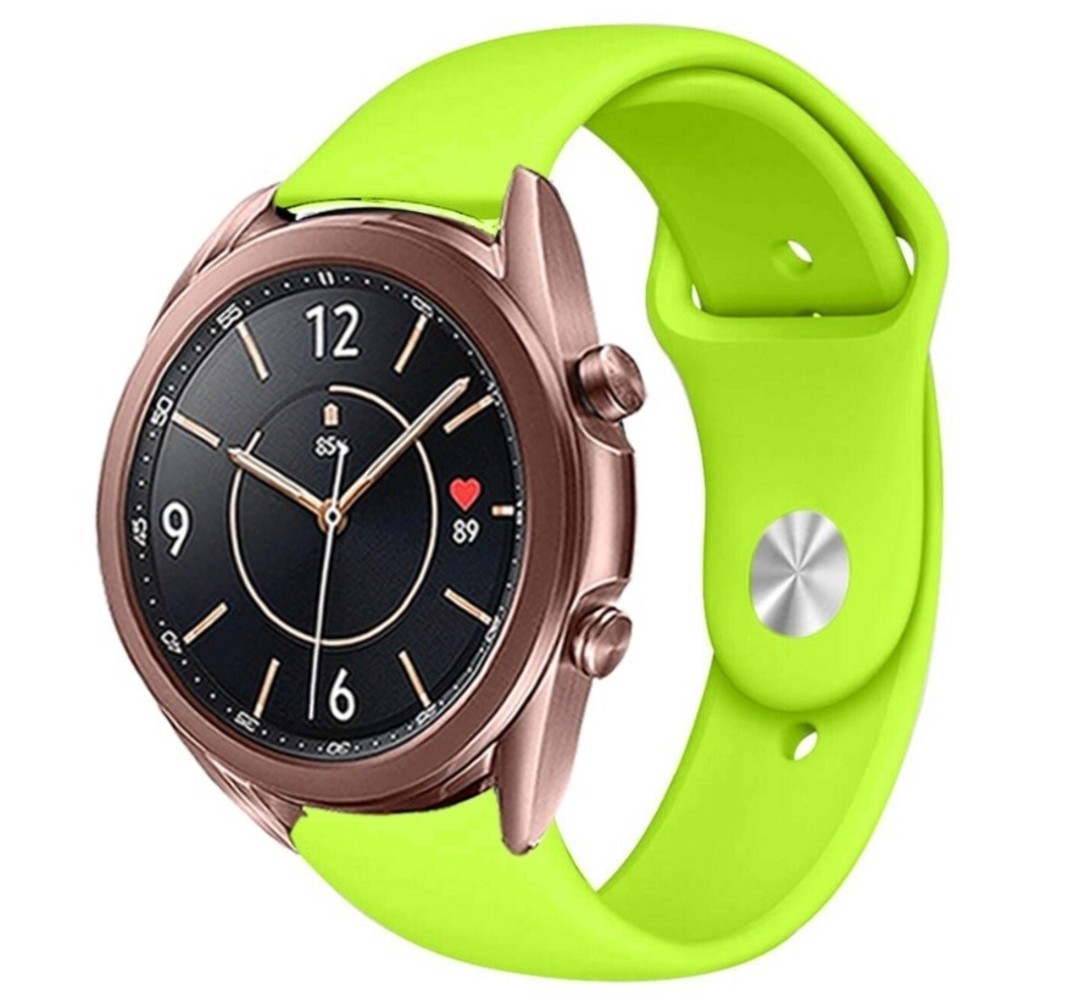 Strap-it Strap-it Bracelet sport Samsung Galaxy Watch 3 41mm (vert clair)