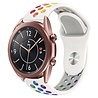 Strap-it Strap-it Samsung Galaxy Watch 3 bracelet sport 41mm (blanc/multicolore) Strap-it Strap-it Samsung Galaxy Watch 3 bracelet sport 41mm (blanc/multicolore)