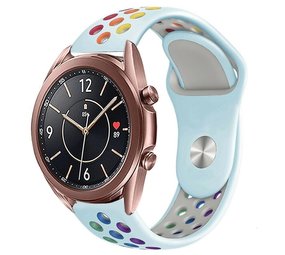 Strap-it Bracelet sport Samsung Galaxy Watch 3 41mm (bleu clair/multicolore)
