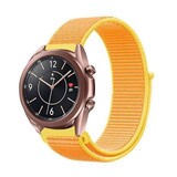 Strap-it Bracelet nylon Samsung Galaxy Watch 3 41mm (jaune clair)