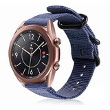 Strap-it Bracelet nylon boucle Samsung Galaxy Watch 3 41mm (bleu)