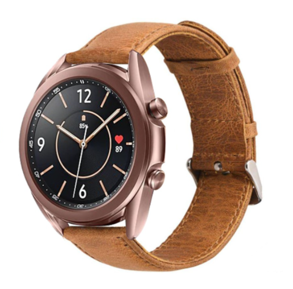 Strap-it Strap-it Bracelet cuir Samsung Galaxy Watch 3 41mm (marron)