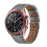 Strap-it Bracelet cuir Samsung Galaxy Watch 3 41mm (gris)