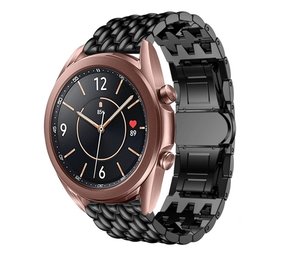 Strap-it Bracelet acier dragon Samsung Galaxy Watch 3 41mm (noir)