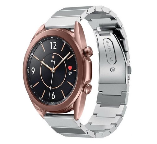 Strap-it Strap-it Bracelet métal Samsung Galaxy Watch 3 41mm (argent) Strap-it Strap-it Bracelet métal Samsung Galaxy Watch 3 41mm (argent)