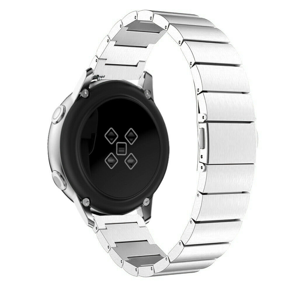 Strap-it Bracelet-it Bracelet métal Samsung Galaxy Watch Active (argent)