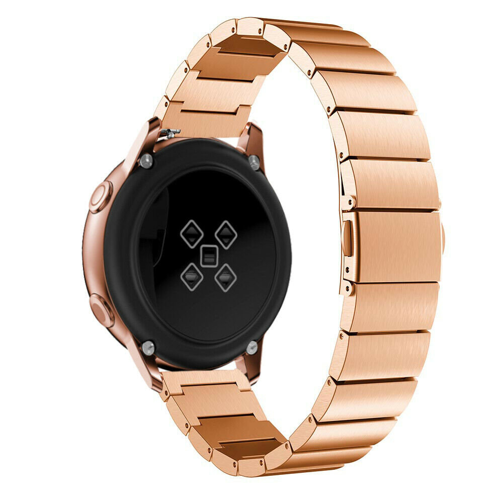 Strap-it Strap-it Bracelet métal Samsung Galaxy Watch Active (or rose) Strap-it Strap-it Bracelet métal Samsung Galaxy Watch Active (or rose)