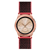Strap-it Strap-it Bracelet nylon Samsung Galaxy Watch 42mm (noir/rouge) Strap-it Strap-it Bracelet nylon Samsung Galaxy Watch 42mm (noir/rouge)
